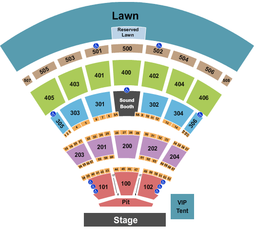 Darien Lake Amphitheater Suicideboys Seating Chart